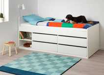 Łóżko IKEA z szufladami