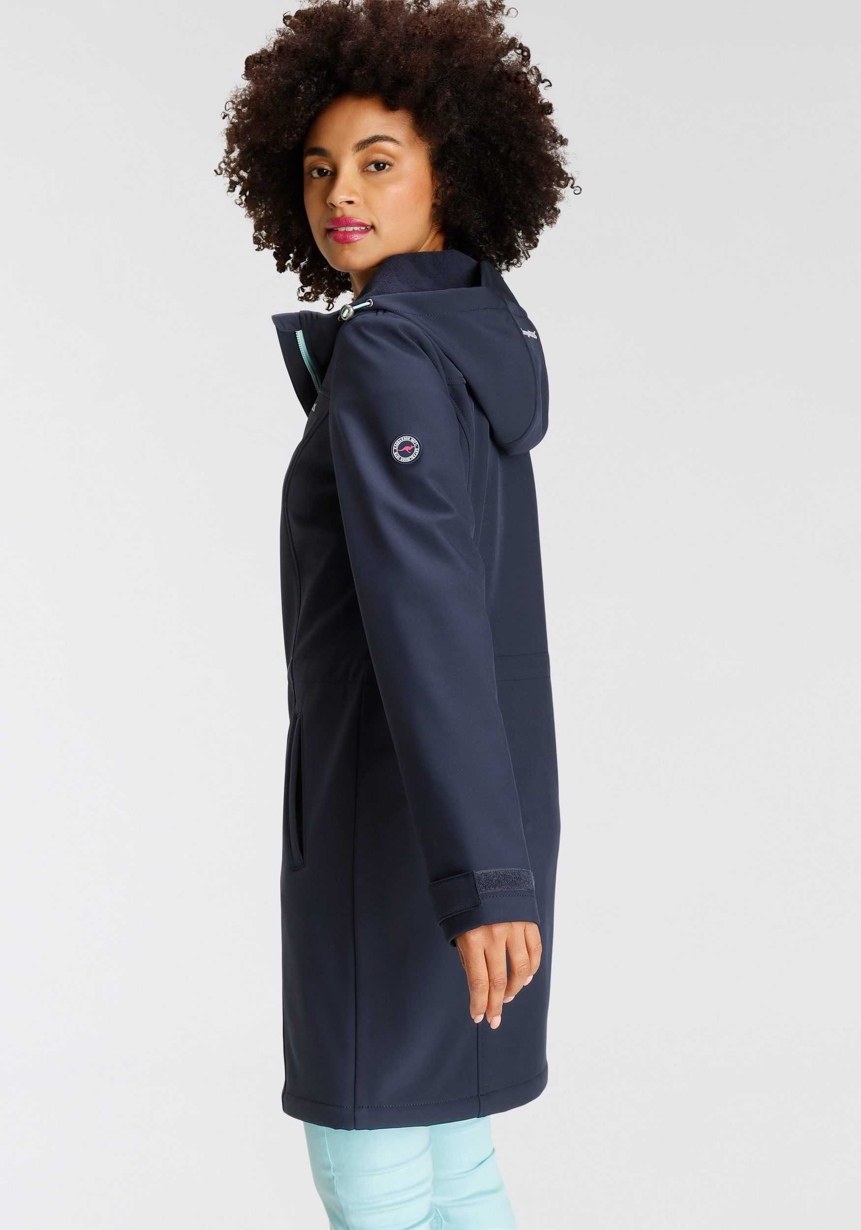 Мебранная непромокаемая, непродуваемая женская куртка-пальто Softshell