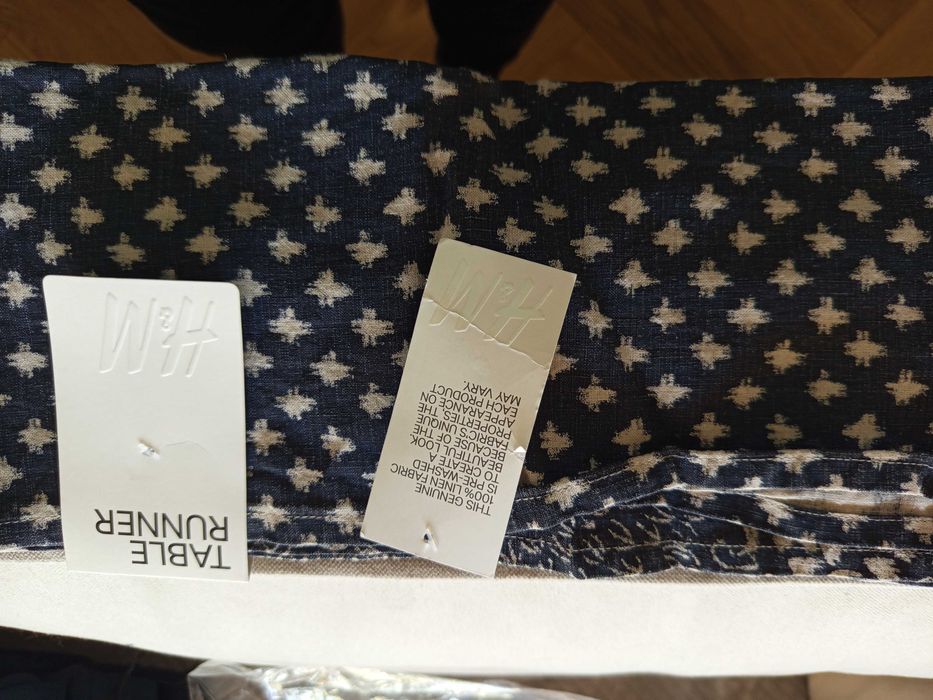 bieżnik rustykalny len 45x160