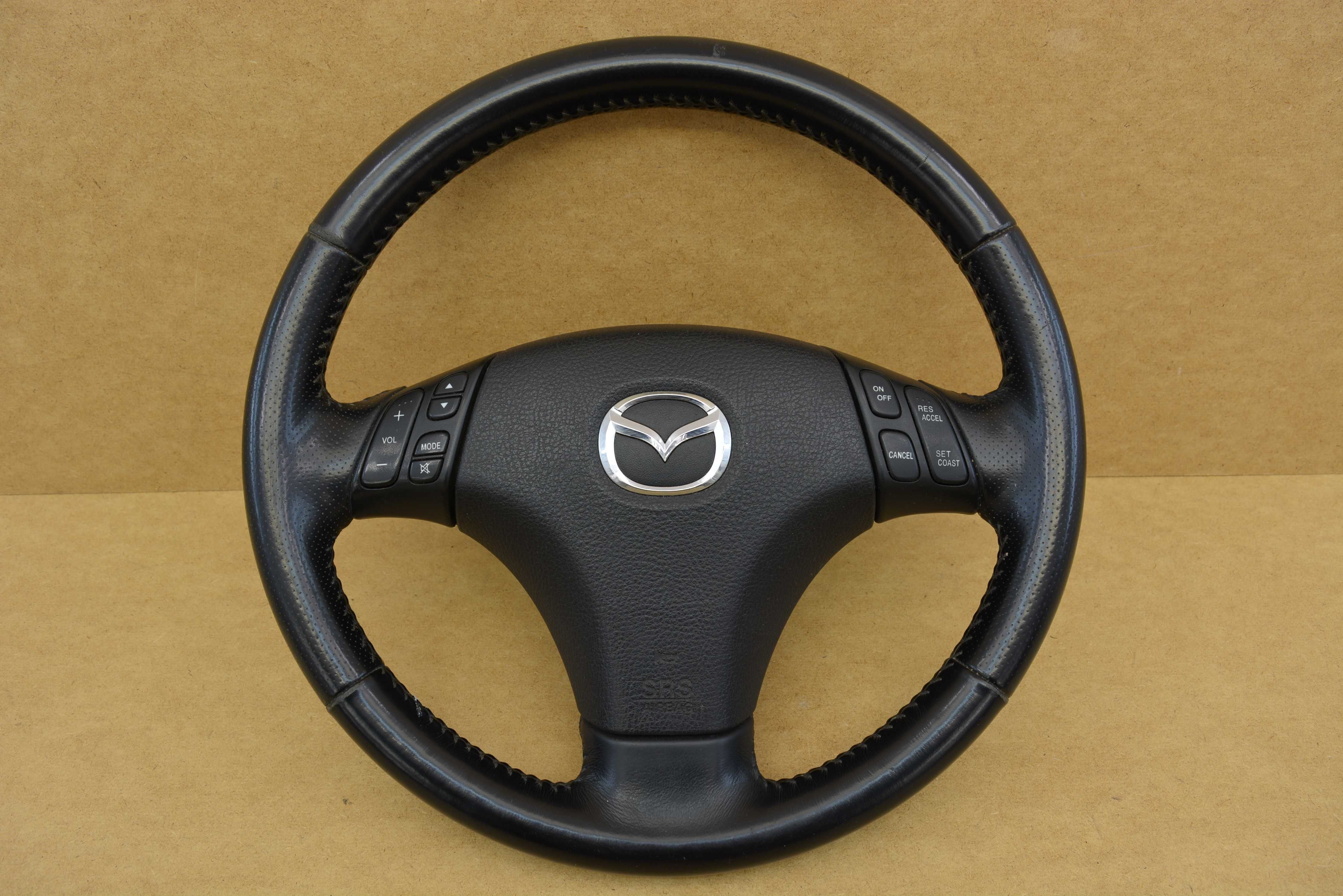 Mazda 6 kierownica skóra skórzana wielofunkcyjna mieszek gratis