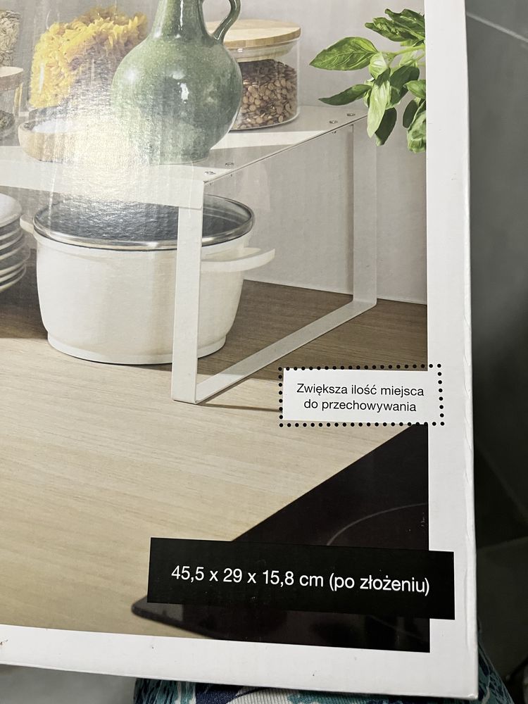 Półka wolnostojąca kuchenna Smukee duża nowa biała