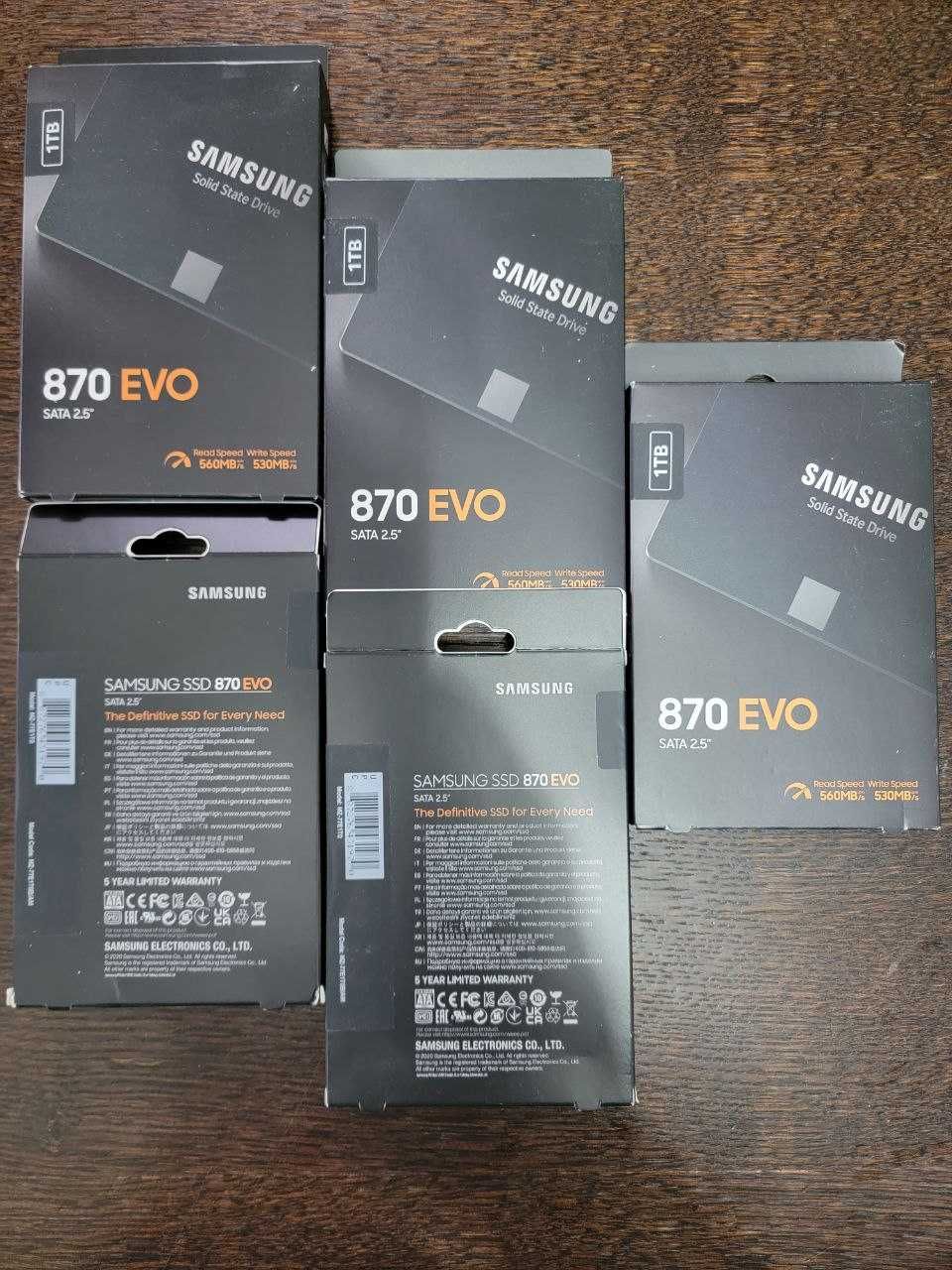 Накопичувач SSD 1TB Samsung 870 EVO 2.5" Жесткий диск ссд новый