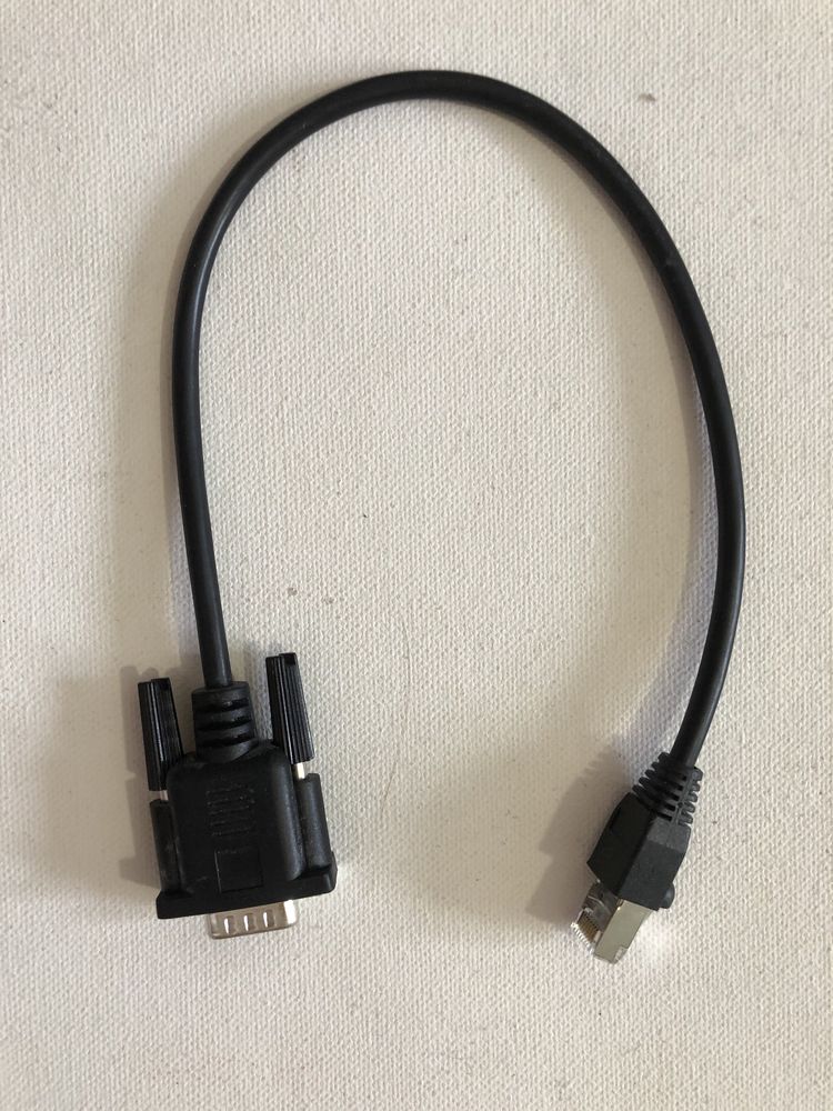 Nowy Kabel rj 45 oraz db 9 czarny