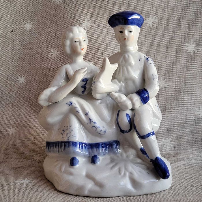 Подарок для влюбленных. Статуэтка Дама с Кавалером, Германия, фарфор