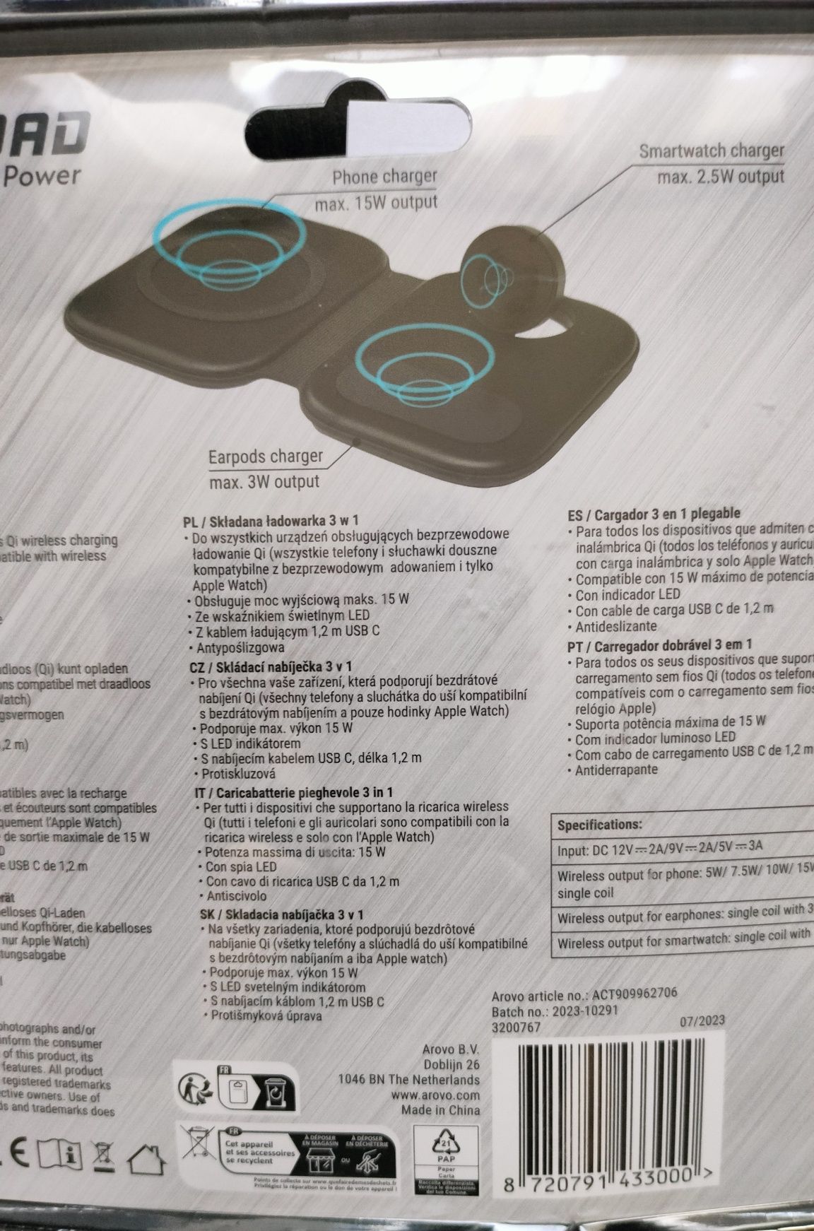 Ładowarka indukcyjna Re-load 3w1