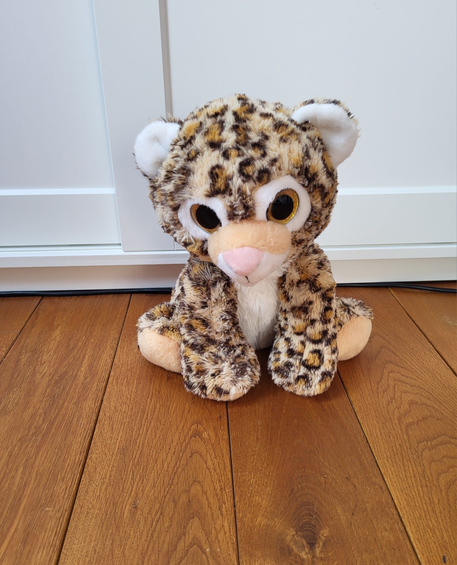 duży pluszak, maskotka lampart, gepard Pepco dł.35 cm