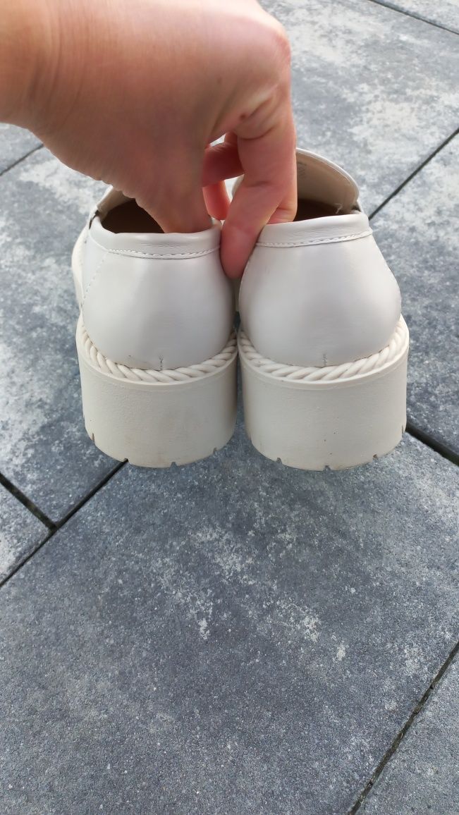 Mokasyny buty DeeZee półbut beżowe