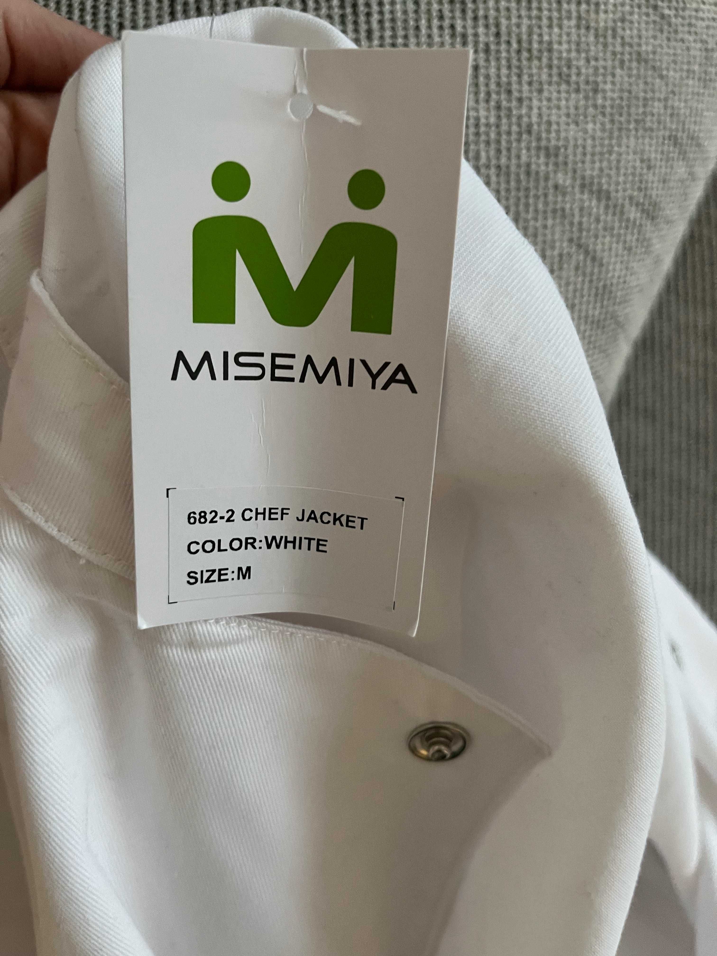 Kurtka szefa kuchni Misemiya Chef Jacket biała rozmiar M