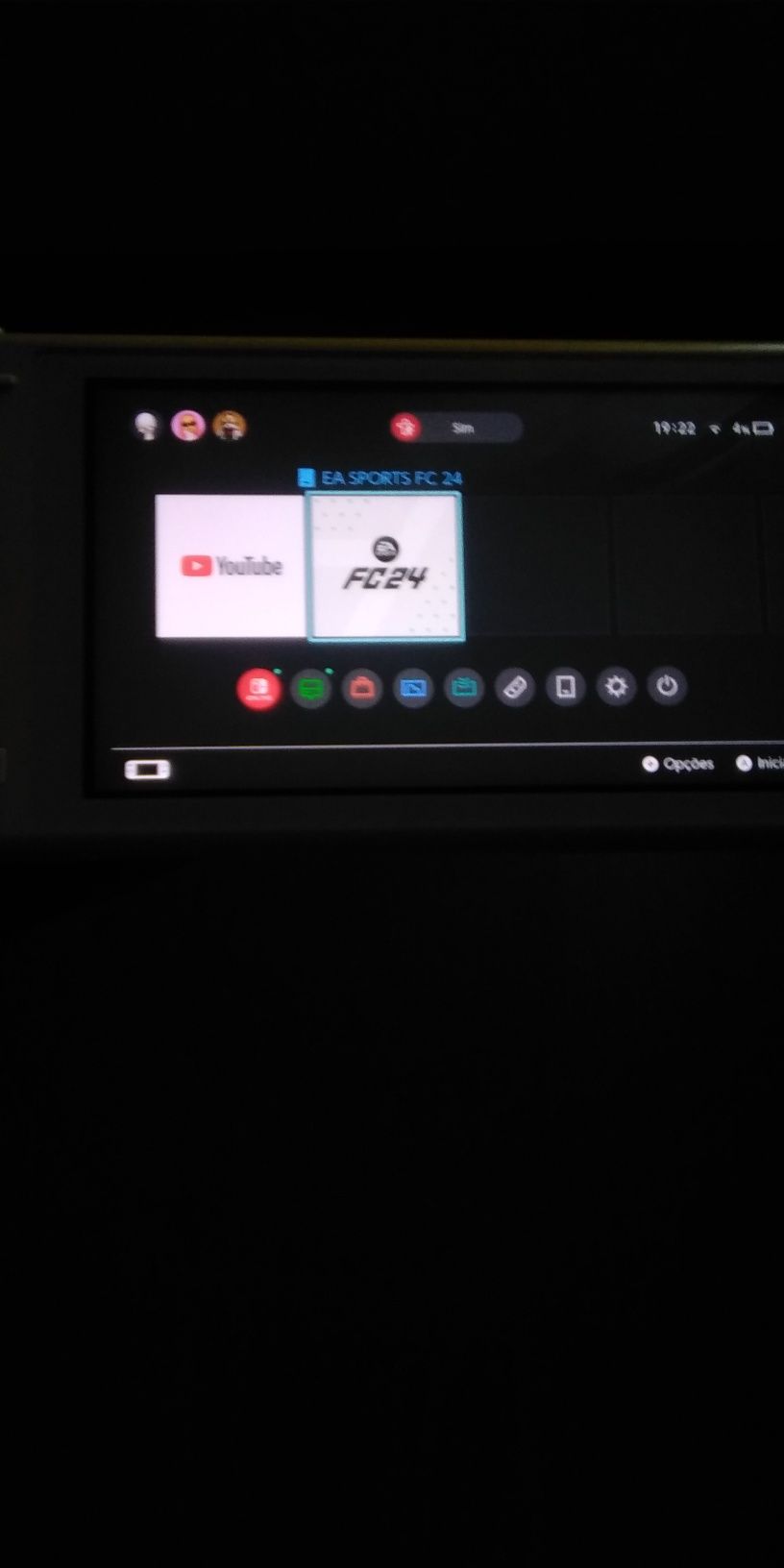 Nintendo switch amarela