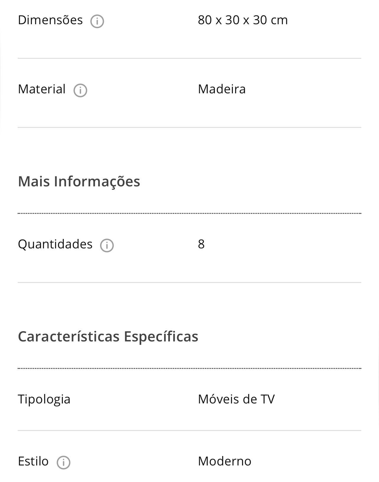 Móvel por módulos de sala