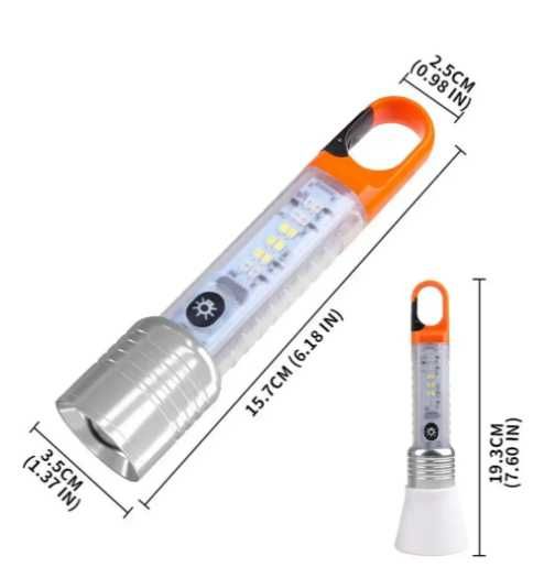 УФ-фонарик с магнитной основой USB TYPE-C зарядкой X-202