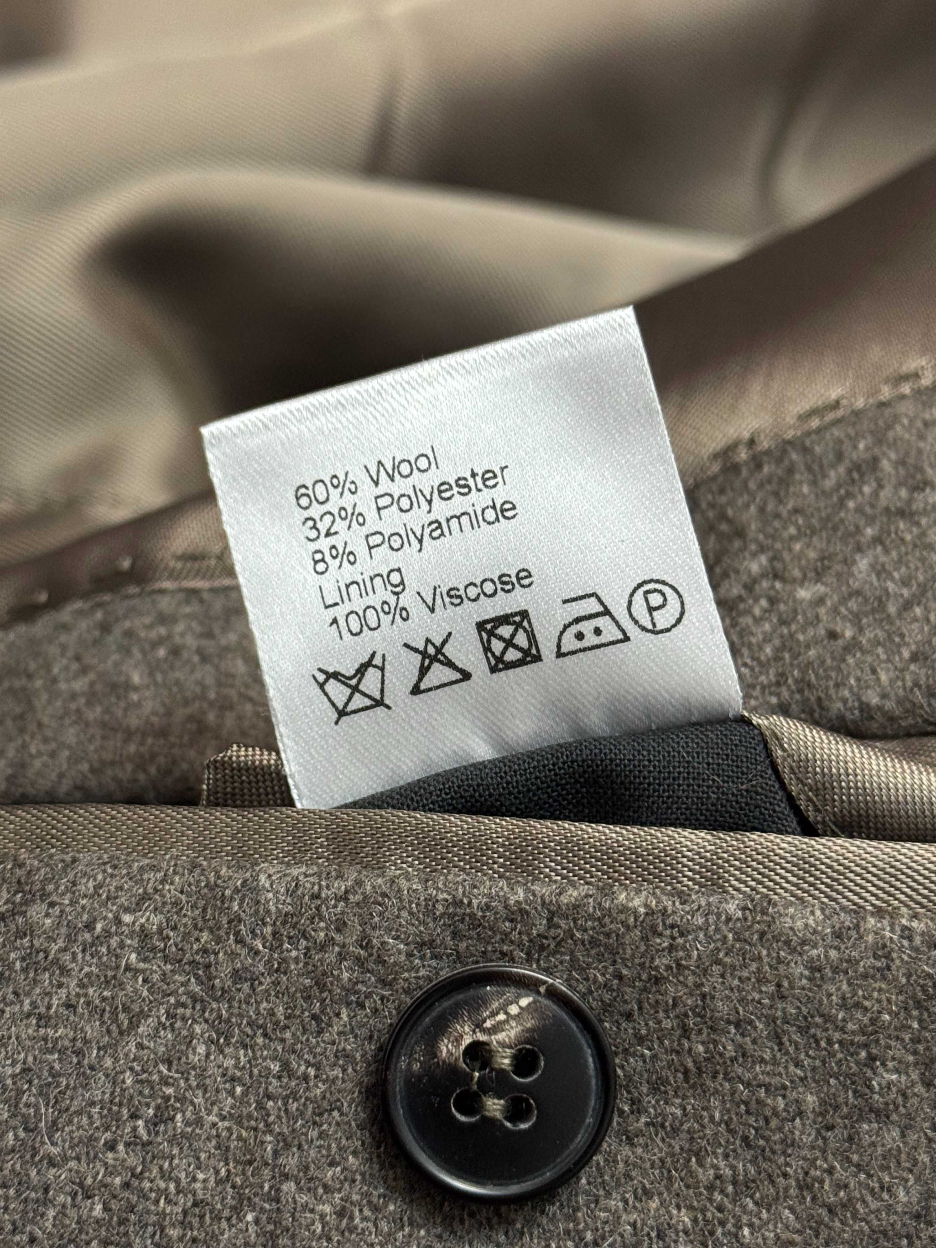 Brązowa szara marynarka wełniana elegancka Samsoe Samsoe rozmiar S