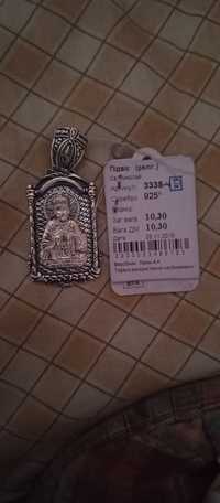 Нова срібна підвіска "Ікона Св.Миколая"