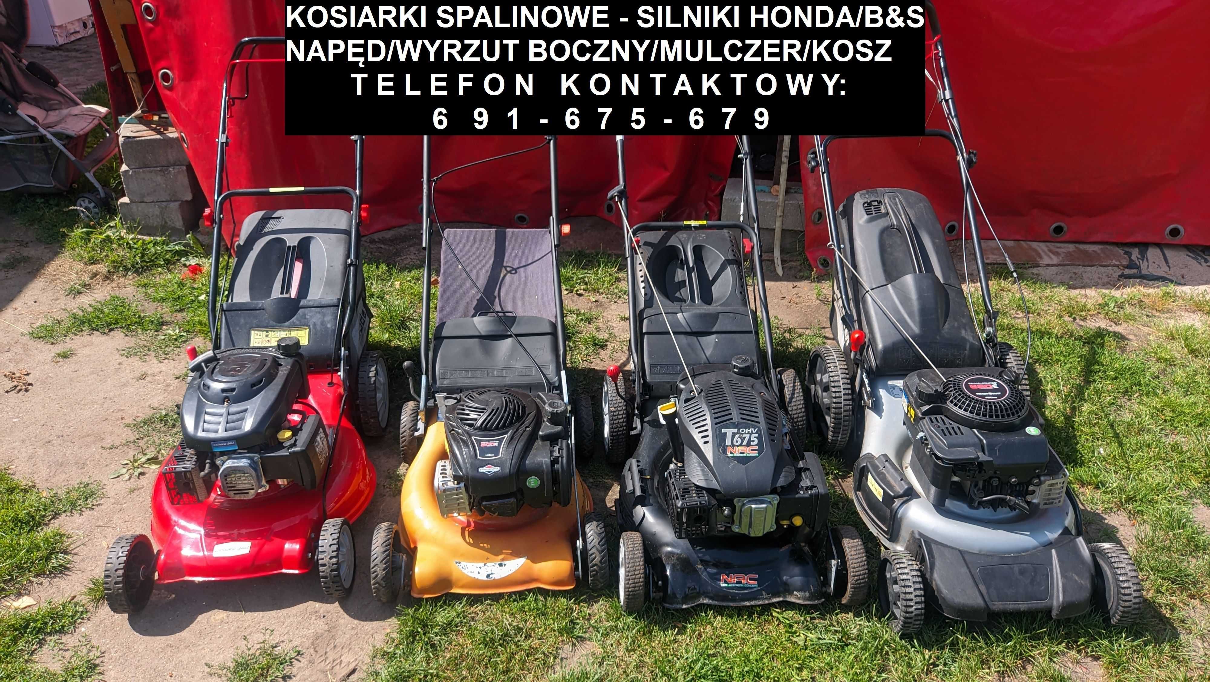 Kosiarka spalinowa - silnik B&S/Honda wyrzut boczny/kosz/napęd