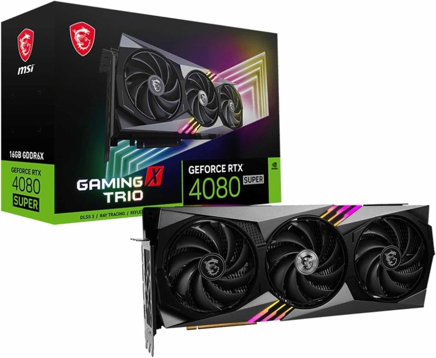 Gráfica MSI GeForce RTX 4080 SUPER 16G GAMING X TRIO - 16GB GDDR6X.