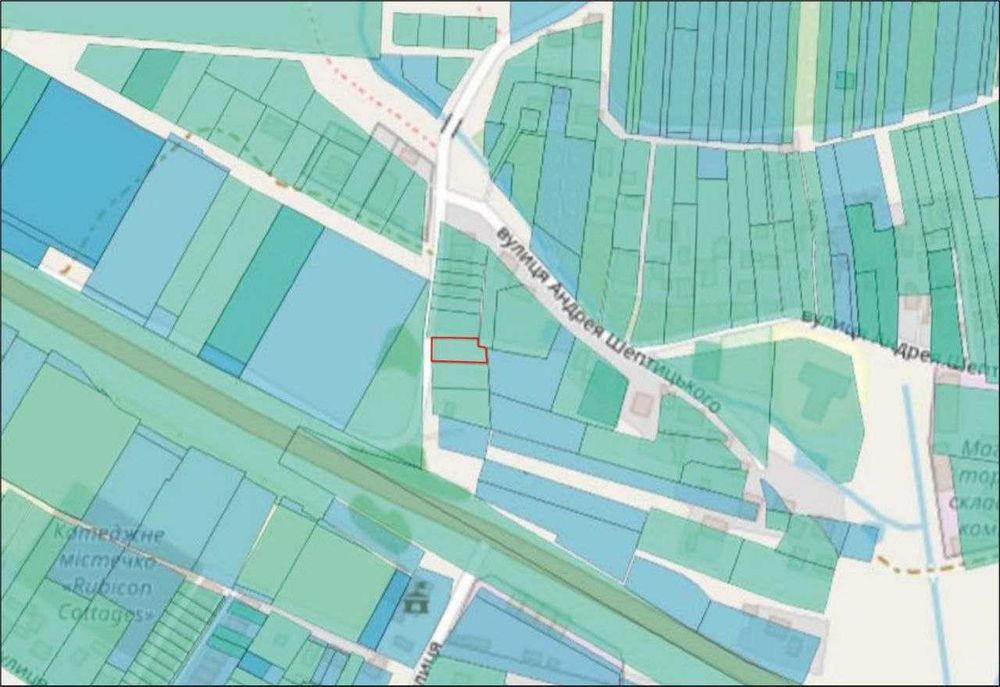 Продаж земельної ділянки в с. Сокільники, вул. Шептицького з проектом