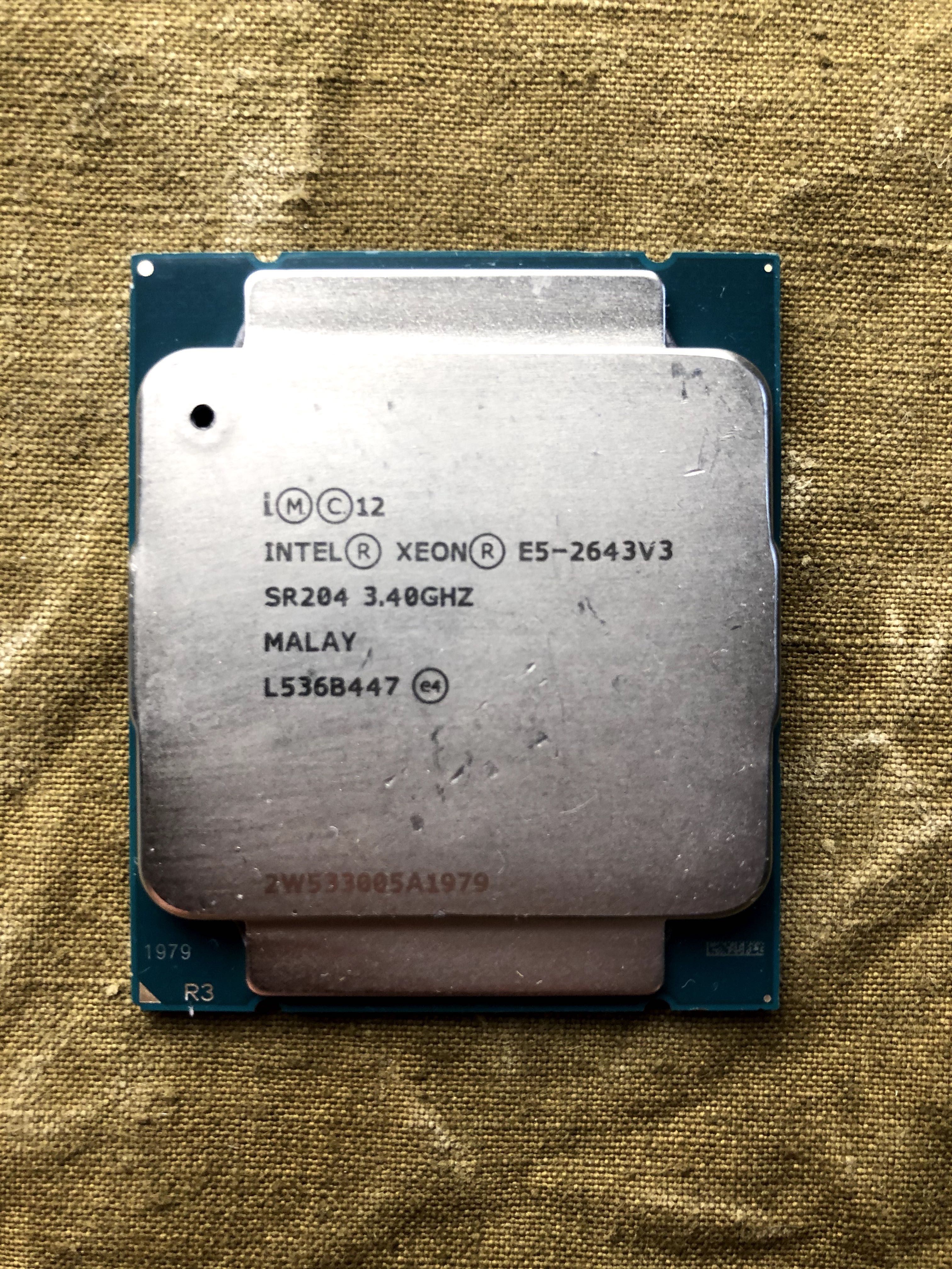 Процесори Intel Xeon E5-2643v3 [3.4GHz, 6 ядер] LGA2011-3