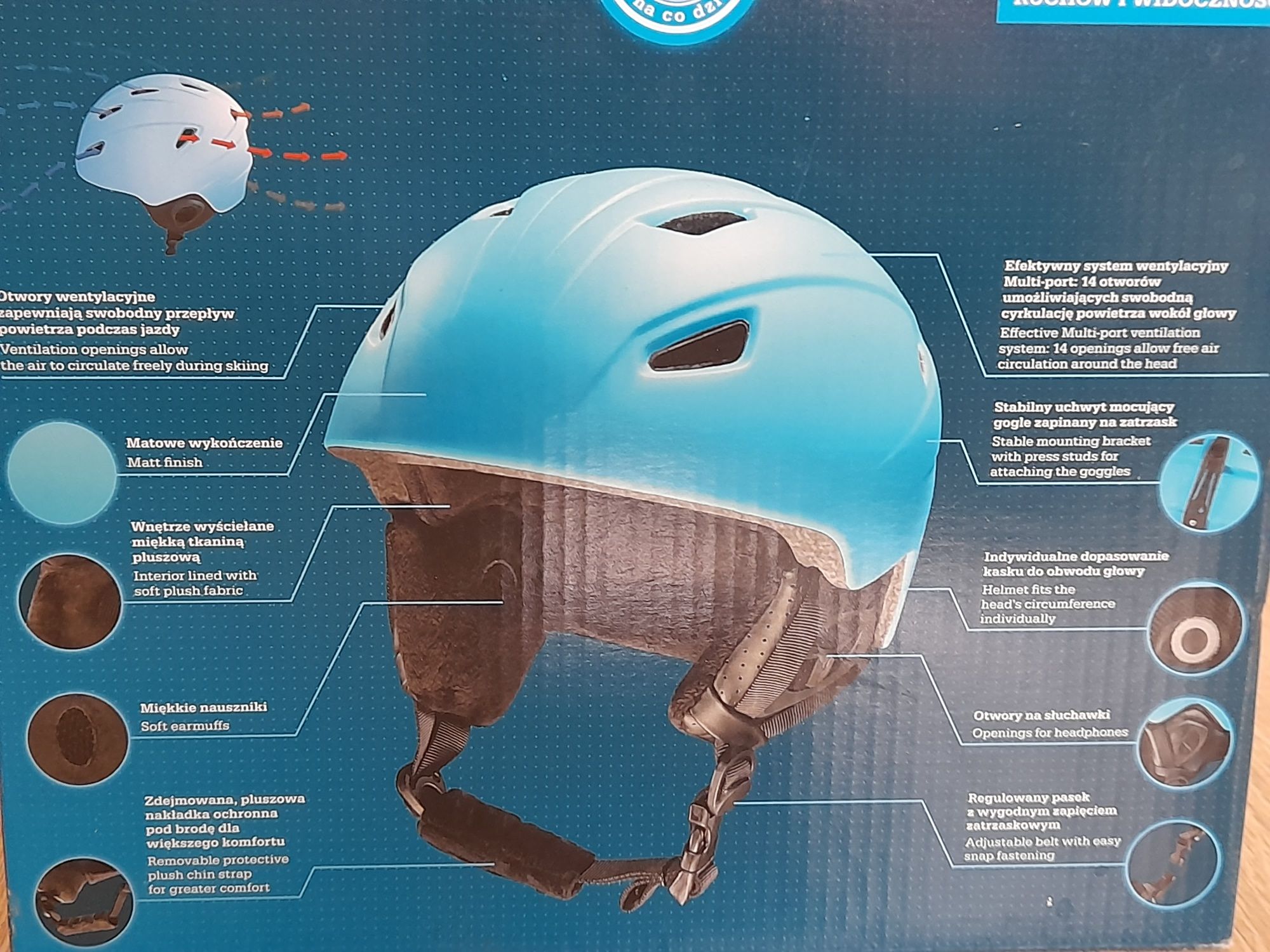 Kask narciarski dziecięcy 49-51