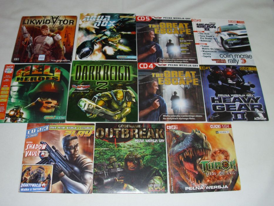 Heli Heroes, Turok, Aquanox, Dark Reign 2, Heavy Gear 2 – Gry PC