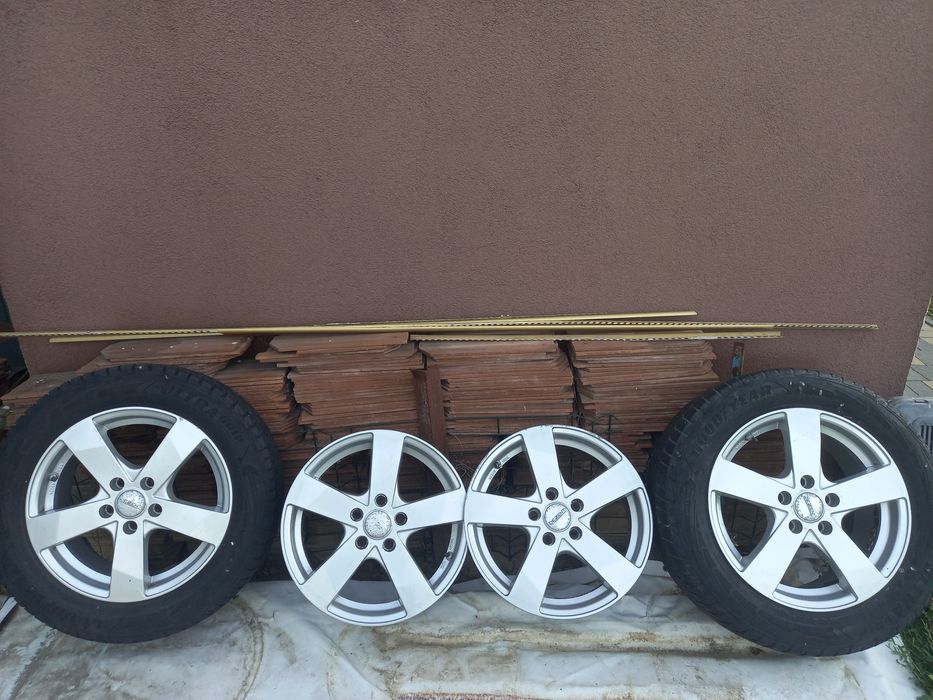 Диски  5×112r16 із шинами 215/55r16