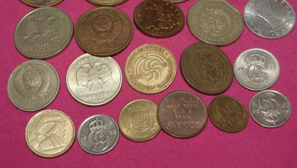 zestaw monet różne