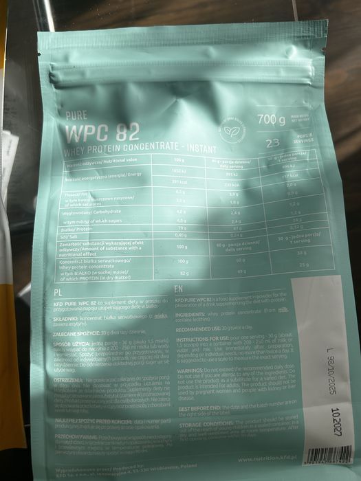 Bialko WPC80 - bez smaku / wanilia jedna sztuka