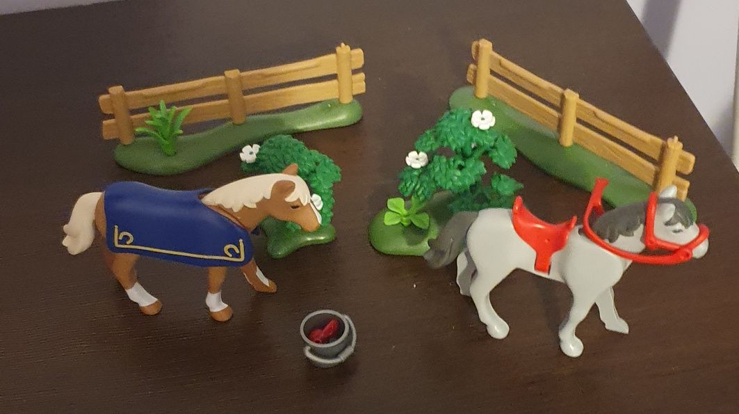 Figurki Playmobil z zagrodą