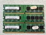 Модулі памʼяті DDR2 3*1Gb 3Gb