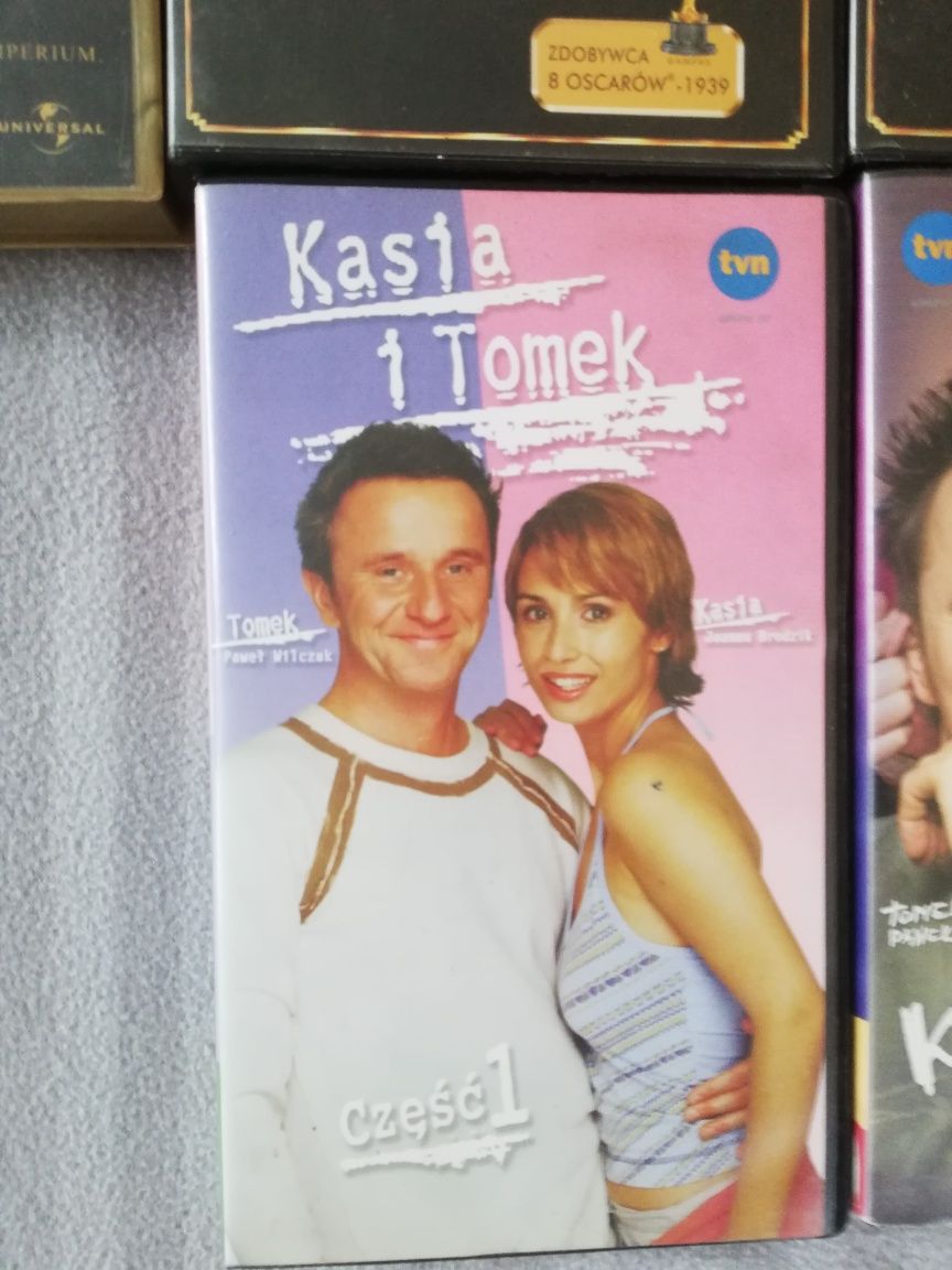 Zestaw kaset VHS nagranych oryginał