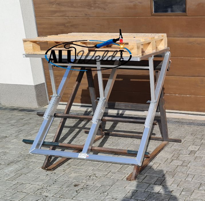 Wózek stół Aluminiowy regulowany Połaciowy dekarski Dekarz żuraw Dźwig