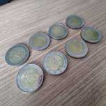 Lote de 8 Moedas de 2€ Comemorativas  de vários países