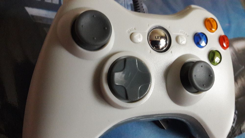 Xbox 360 Gamepad проводной, джойстик для ПК Windows белый