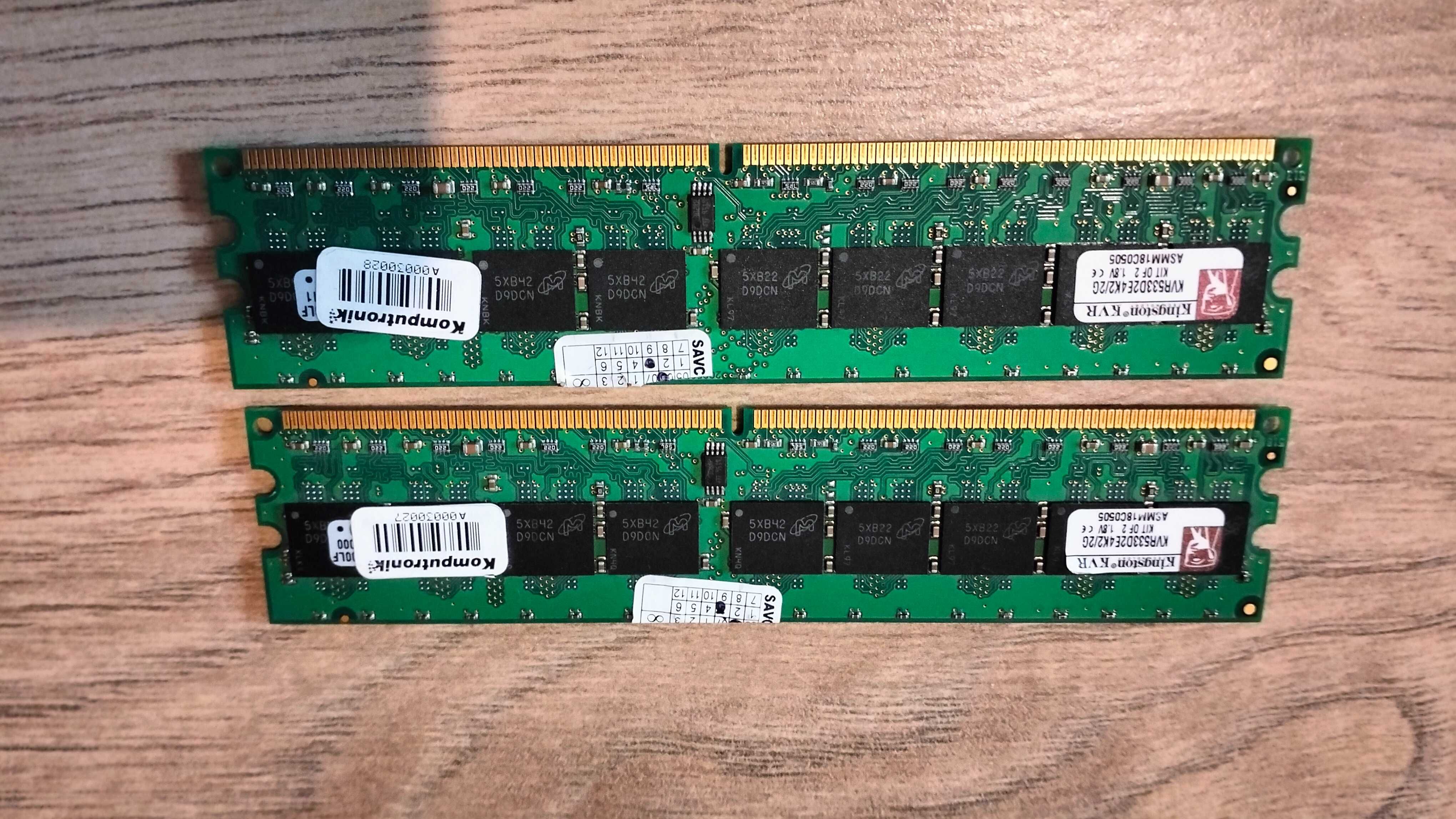 Pamięć ram KINGSTON DDR2 533Mhz 2GB - 2szt.