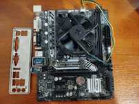 Комплект материнська плата Asrock B250M-HDV+i3-6100+кулер+задня планка