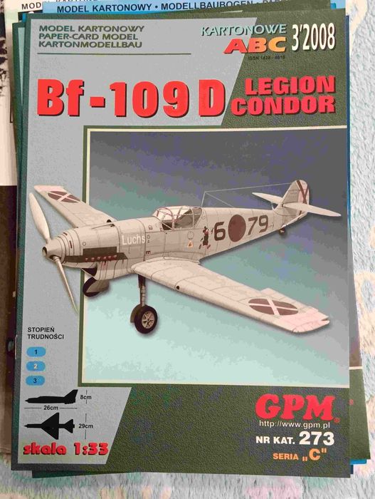 Messerschmitt Bf-109D Legion Condor  GPM 273   1:33