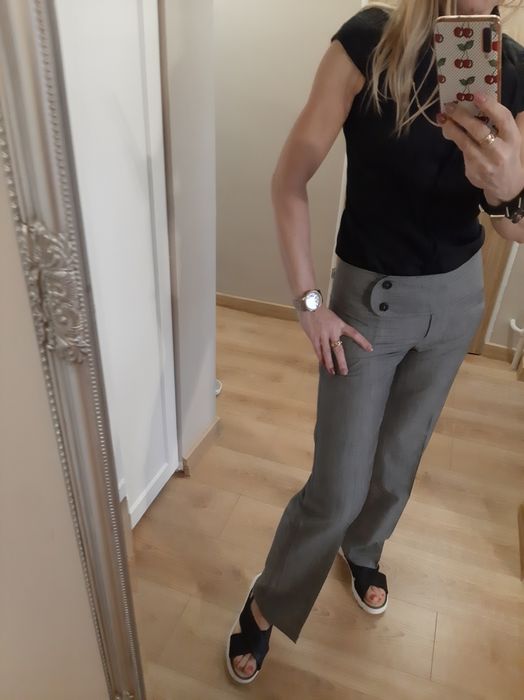 Sisley spodnie dzwony xs