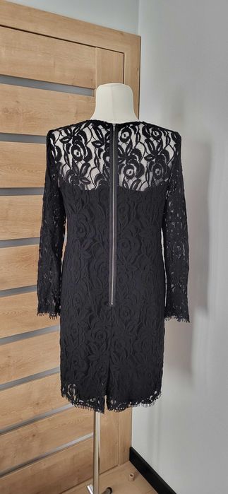 Czarna koronkowa sukienka R.46/48