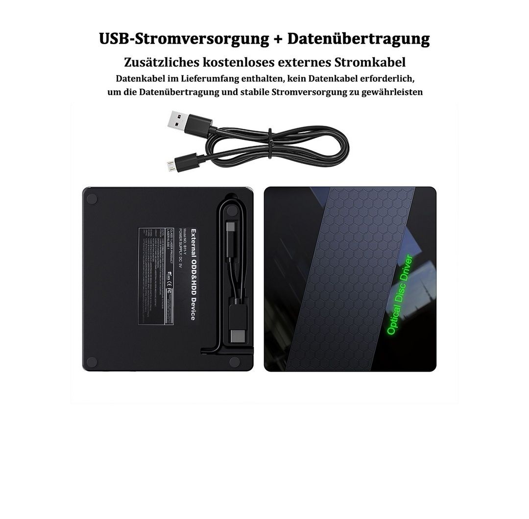 Zewnętrzny Napęd DVD USB 3.0 z Hubem 3xUSB + Czytnik Kart SD/TF