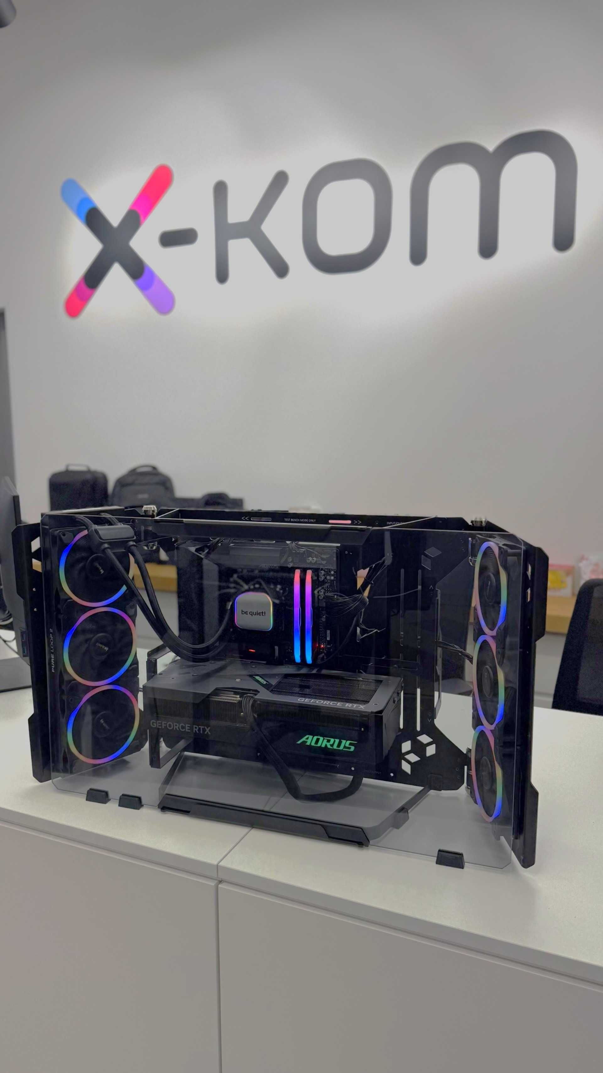 Komputer PC x-kom Ryzen7 7800X RTX4070 32GB RAM MSI BeQuiet Gigabyte