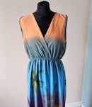 Sukienka maxi letnia kolorowa wiskoza M L