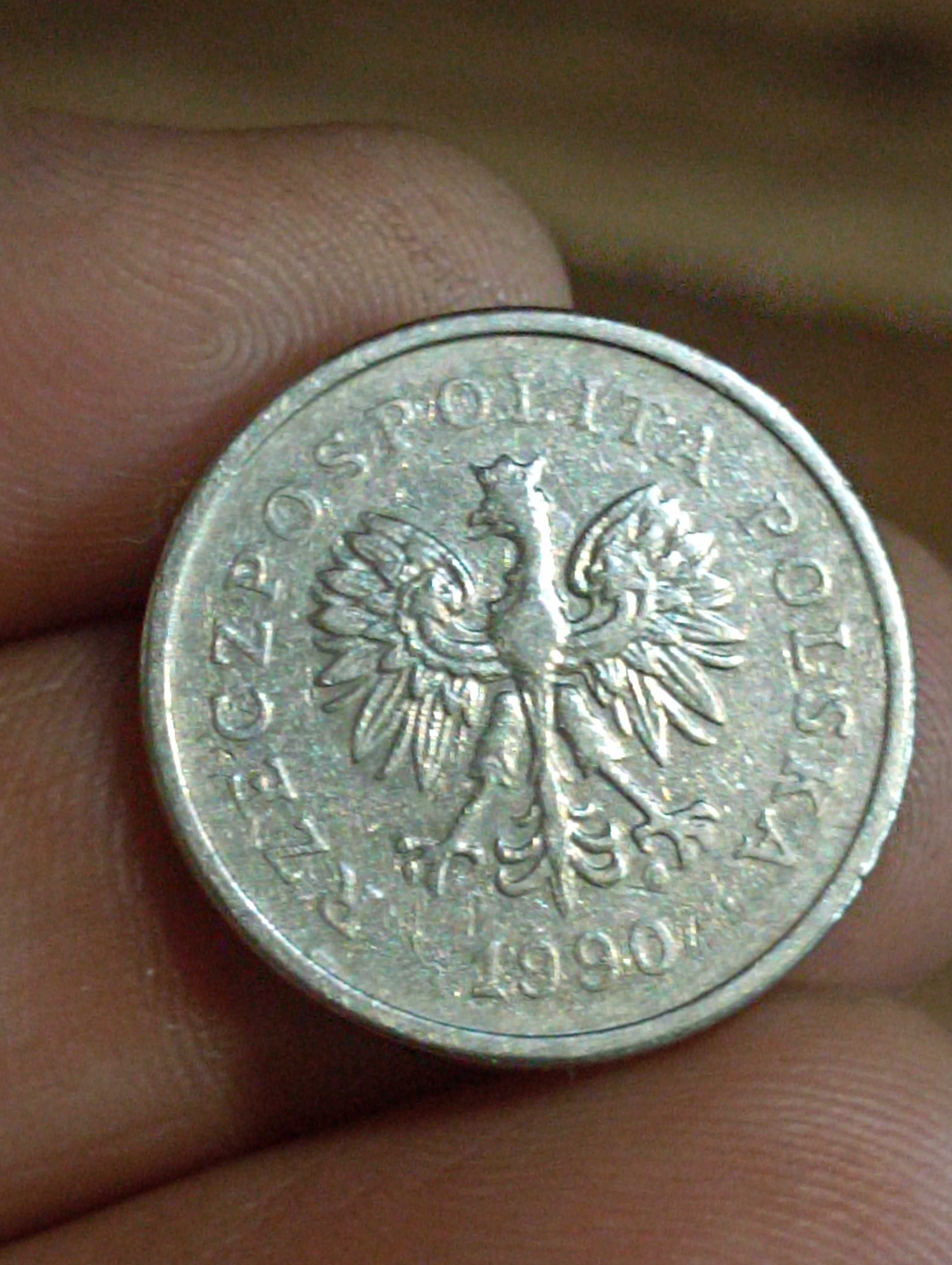 sprzedam dziewiąta monetę 1 zloty 1990 rok