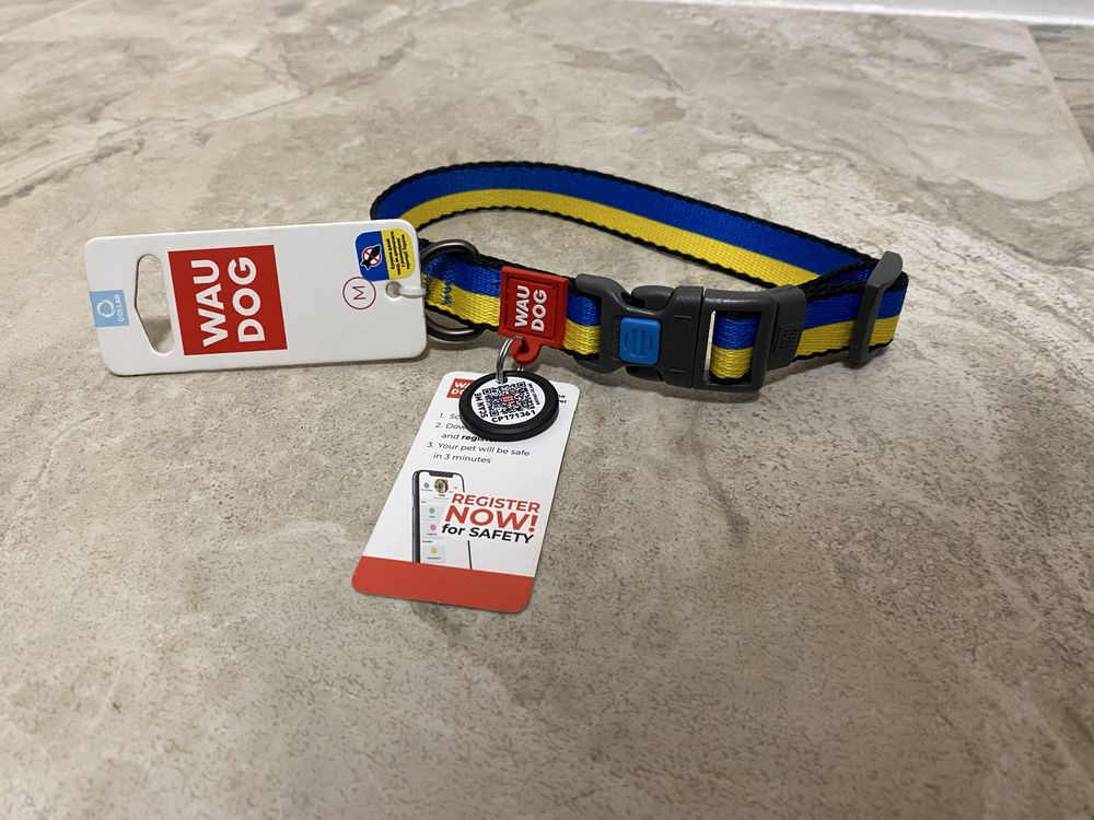 Ошейник для животных Waudog Nylon с QR паспортом
