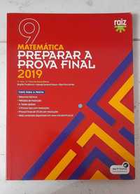 Manual escolar "Preparar a prova final - Matemática 9ºano 2019"