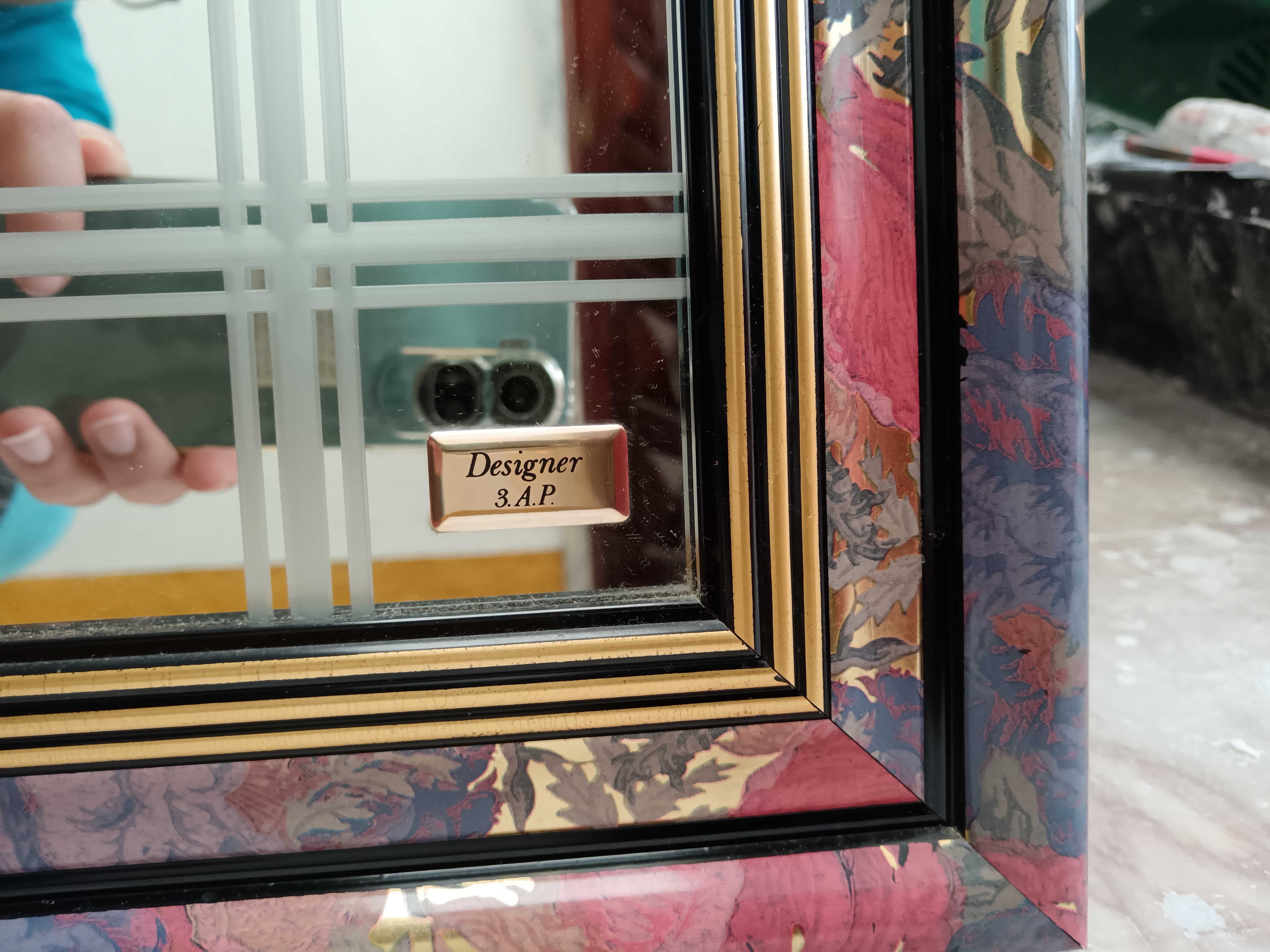 Quadro Vintage 3D/Espelho/Moldura Decorativa em Prata Arg. 925