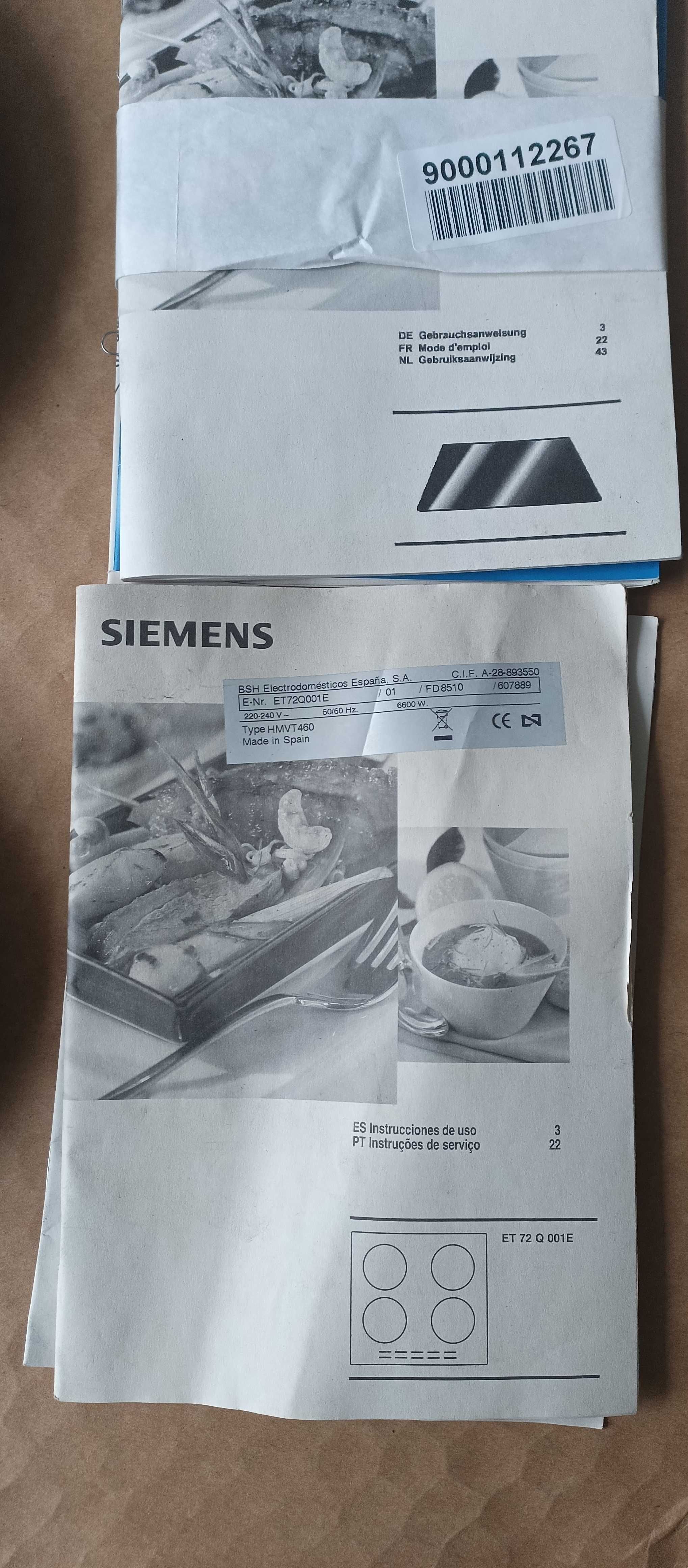 Placa vitroceramica siemens - Resistências