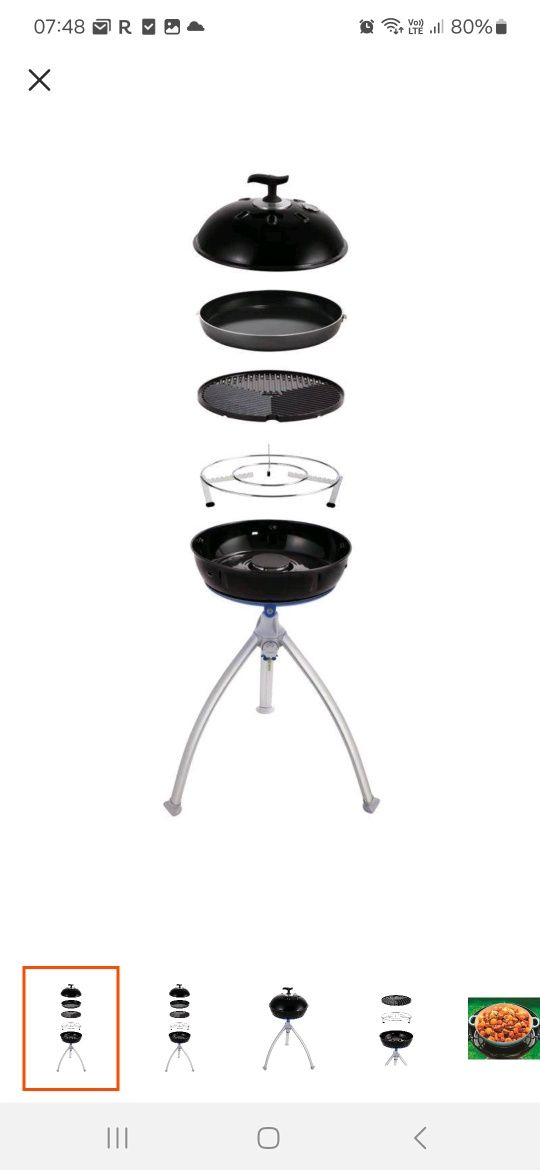 Grill gazowy CADAC Grillo Chef 40 Chef Pan Combo