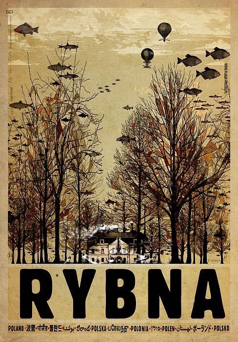 Plakat Rybna Polska 98 x 68 cm