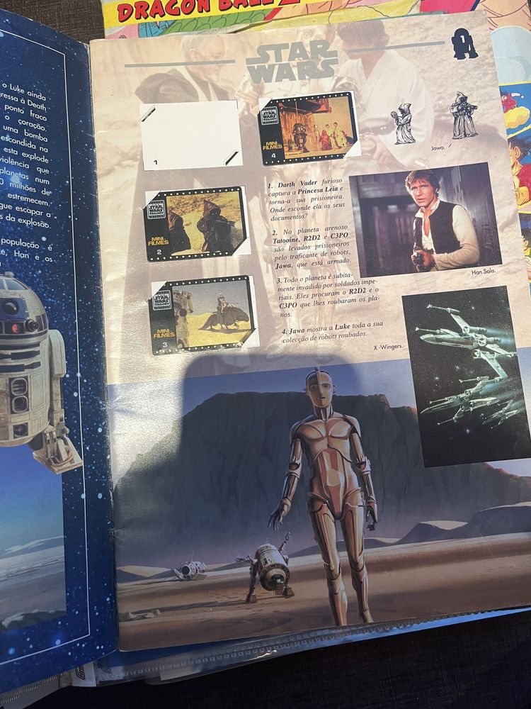 star wars caderneta 1996