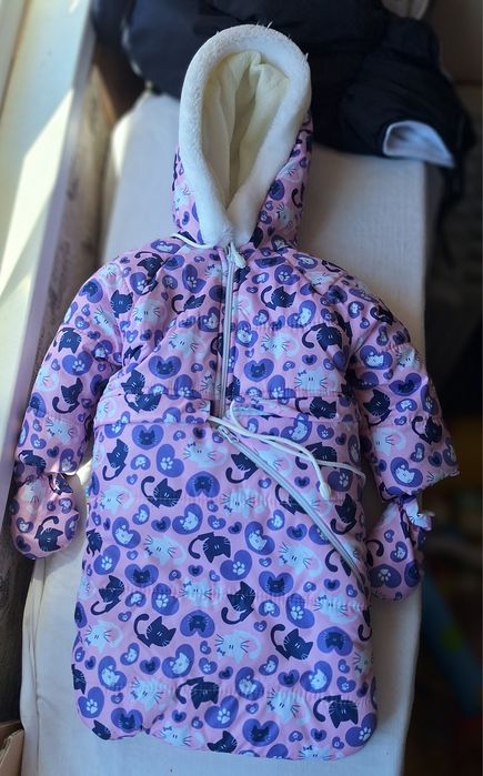 Дитячий зимовий комбінезон 0-1.5 року та ботинки