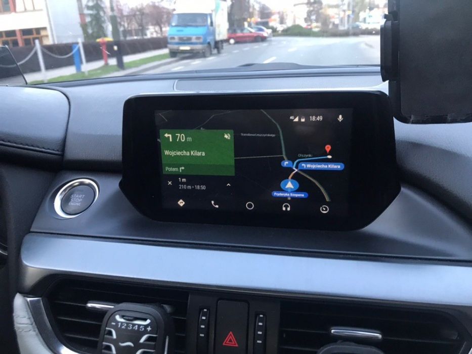 Android Auto CarPlay Mazda AA 2 3 6 CX-3 CX-5 Google Maps Polskie MENU